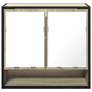 Ντουλάπι Καθρέφτη Μπάνιου Sonoma Δρυς 65 x 20 x 60 εκ. από Τεχνητό Ξύλο - Pakobazaar