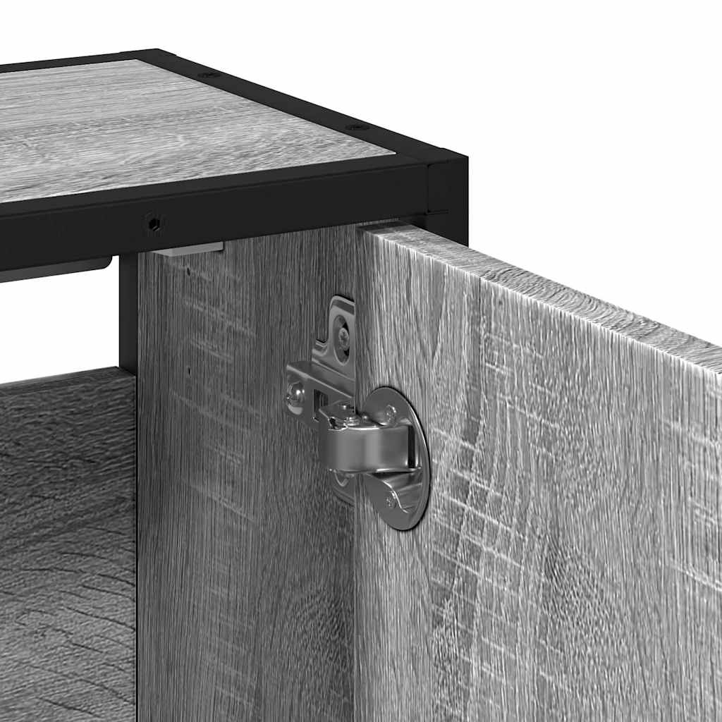 Ντουλάπι καθρέφτη μπάνιου Γκρι Sonoma 65x20x60 cm - Pakobazaar