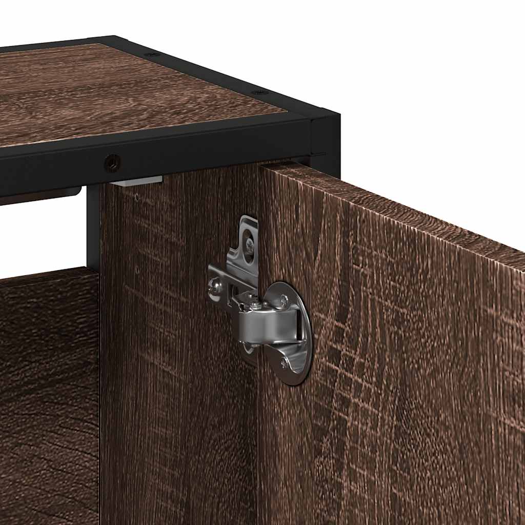 ντουλάπι καθρέφτη μπάνιου καφέ δρυς 65x20x60 cm - Pakobazaar