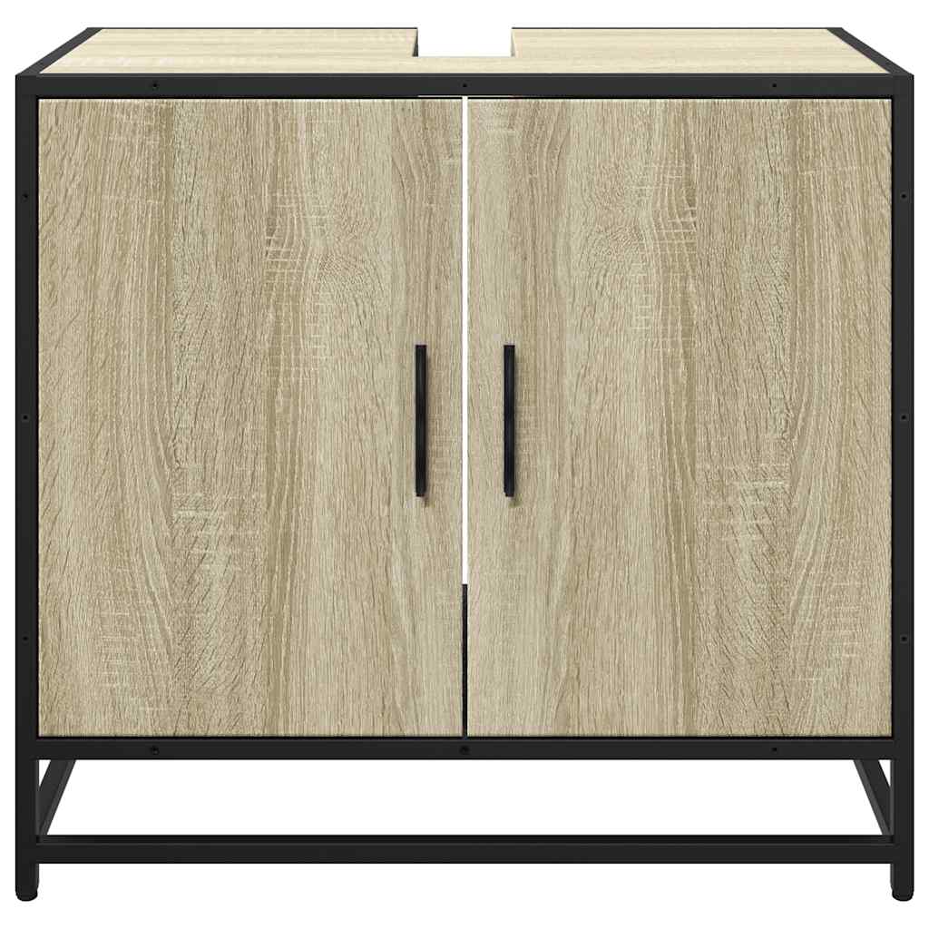 Ντουλάπι Νιπτήρα Μπάνιου Sonoma Δρυς 65 x 33 x 60 εκ. από Τεχνητό Ξύλο - Pakobazaar