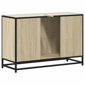 Ντουλάπι Νιπτήρα Μπάνιου Sonoma Δρυς 90 x 33 x 60 εκ. από Τεχνητό Ξύλο