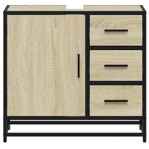 Ντουλάπι Νιπτήρα Μπάνιου Sonoma Δρυς 65x33x60 εκ. Επεξ. Ξύλο - Pakobazaar