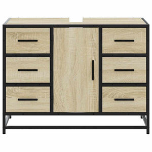 Ντουλάπι Μπάνιου Νιπτήρα Sonoma Δρυς 80 x 33 x 60εκ. Επεξ. Ξύλο