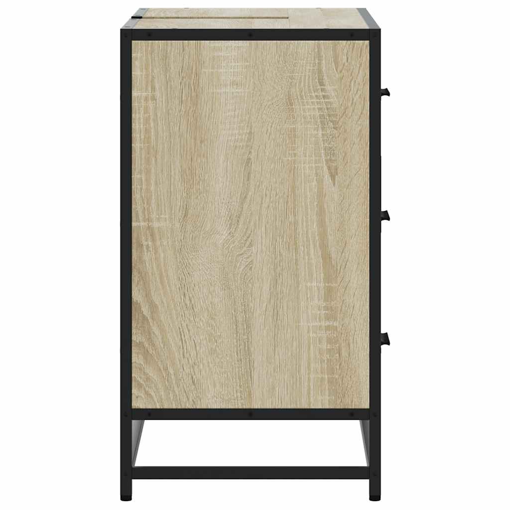 Ντουλάπι Μπάνιου Νιπτήρα Sonoma Δρυς 80 x 33 x 60εκ. Επεξ. Ξύλο