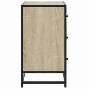 Ντουλάπι Μπάνιου Νιπτήρα Sonoma Δρυς 80 x 33 x 60εκ. Επεξ. Ξύλο