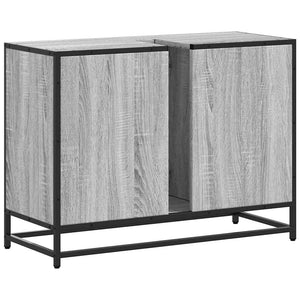 Ντουλάπι Μπάνιου Νιπτήρα Γκρι Sonoma 80 x 33 x 60εκ. Επεξ. Ξύλο