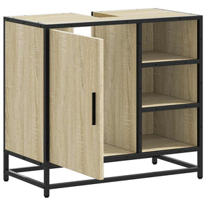 Ντουλάπι Νιπτήρα Μπάνιου Sonoma Δρυς 65 x 33 x 60 εκ. από Τεχνητό Ξύλο - Pakobazaar