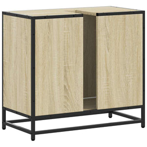 Ντουλάπι Νιπτήρα Μπάνιου Sonoma Δρυς 65 x 33 x 60 εκ. από Τεχνητό Ξύλο - Pakobazaar