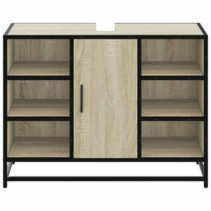 Ντουλάπι Νιπτήρα Μπάνιου Sonoma Δρυς 80 x 33 x 60 εκ. από Τεχνητό Ξύλο - Pakobazaar