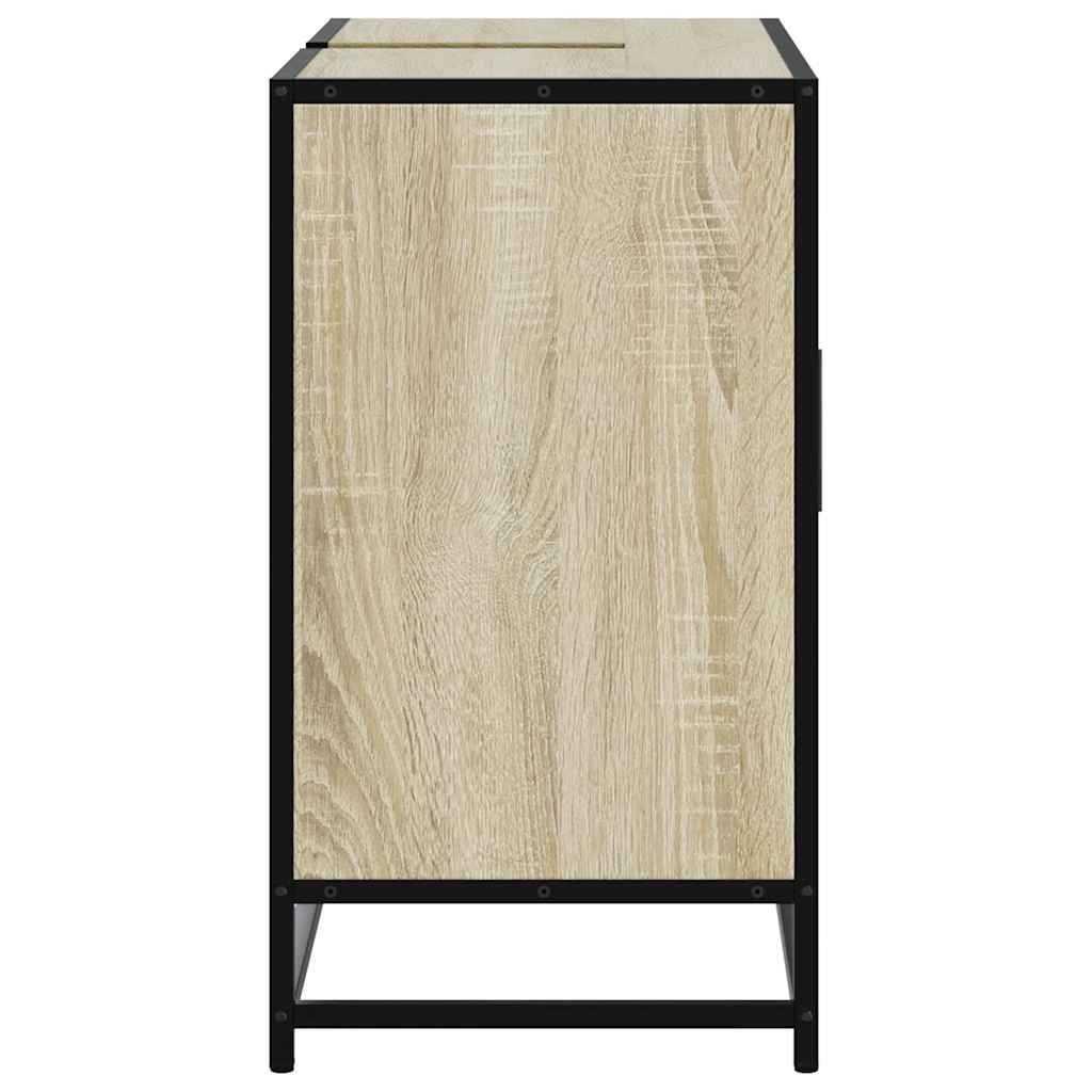 Ντουλάπι Νιπτήρα Μπάνιου Sonoma Δρυς 80 x 33 x 60 εκ. από Τεχνητό Ξύλο - Pakobazaar