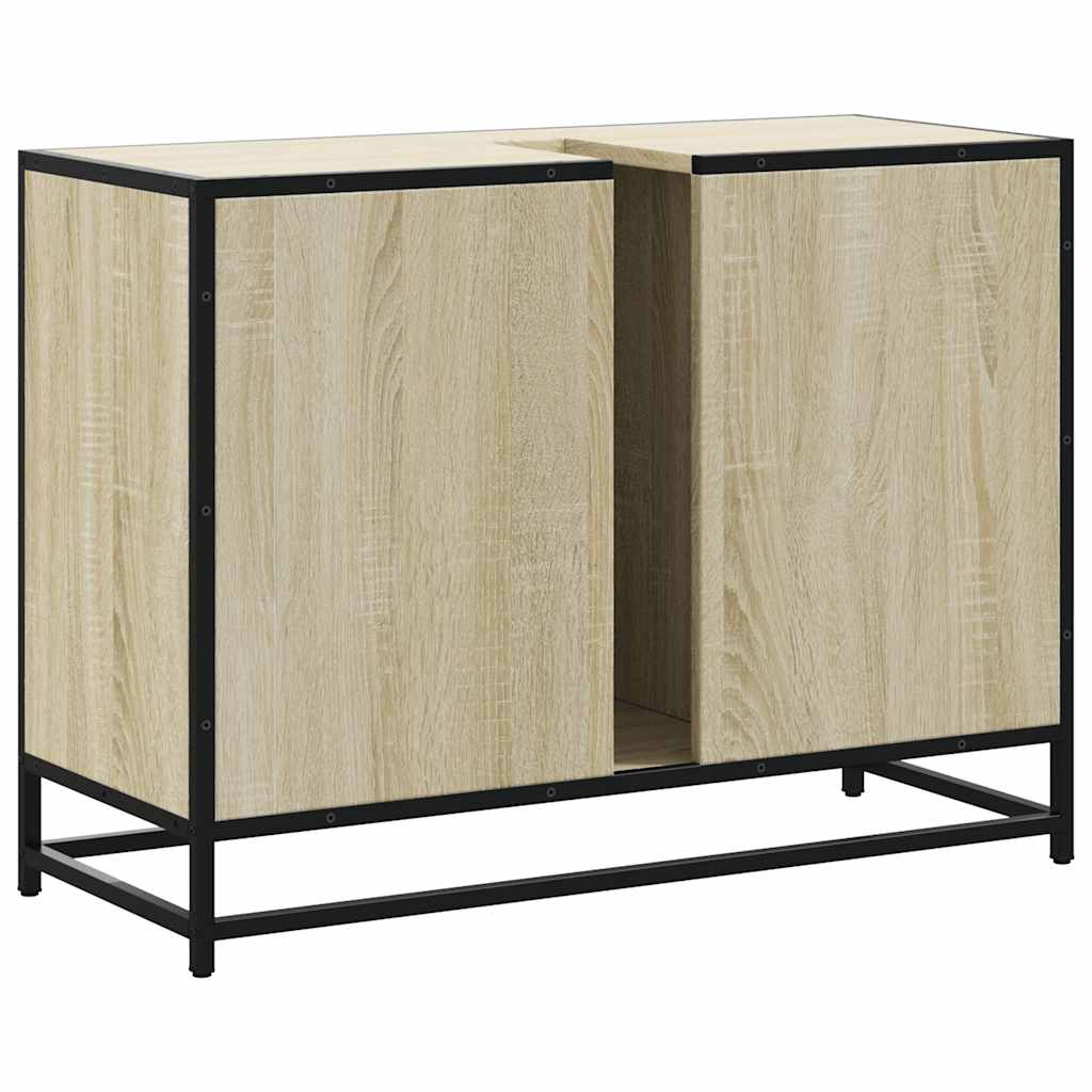 Ντουλάπι Νιπτήρα Μπάνιου Sonoma Δρυς 80 x 33 x 60 εκ. από Τεχνητό Ξύλο - Pakobazaar