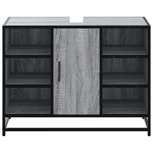 Ντουλάπι Μπάνιου Νιπτήρα Γκρι Sonoma 80 x 33 x 60εκ. Επεξ. Ξύλο