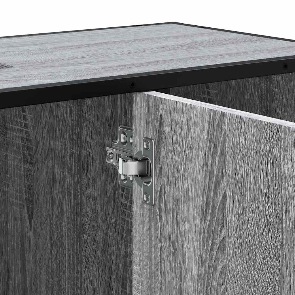 Ντουλάπι Μπάνιου Νιπτήρα Γκρι Sonoma 80 x 33 x 60εκ. Επεξ. Ξύλο