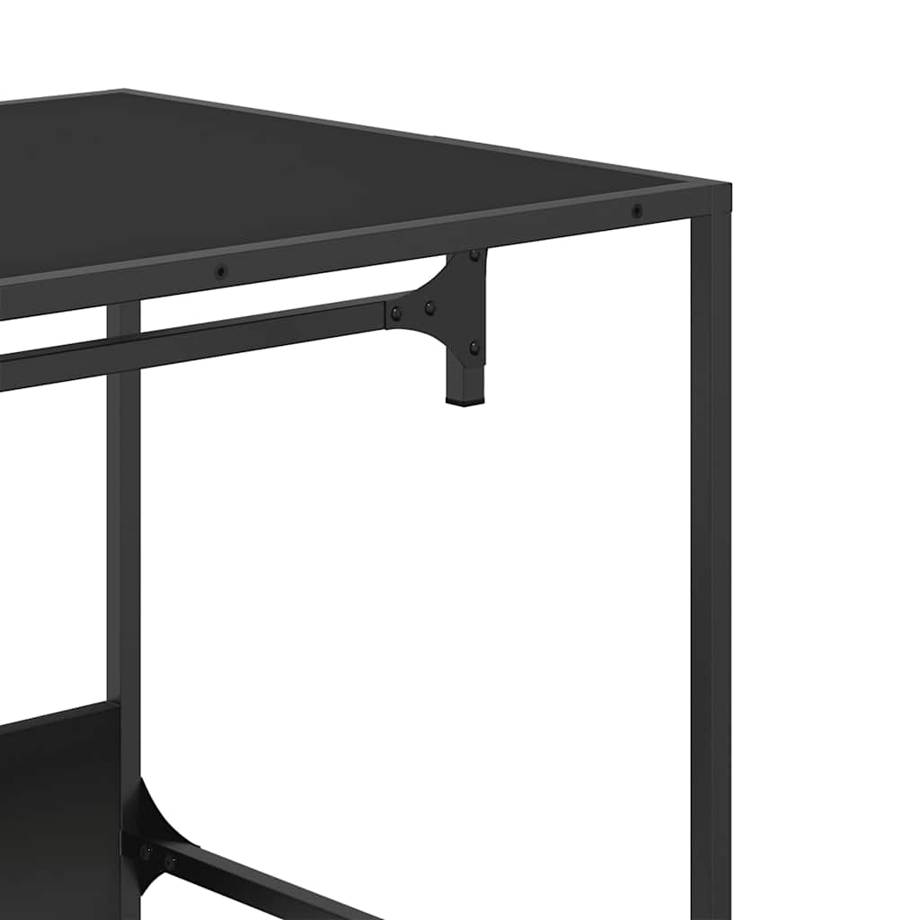 Ντουλάπα Μαύρη 90 x 50 x 180 εκ. από Επεξ. Ξύλο