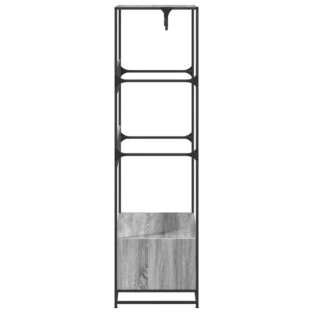 Ντουλάπα Γκρι Sonoma 90x50x180 εκ. από Επεξεργασμένο Ξύλο - Pakobazaar