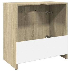 Ντουλάπι Νιπτήρα Μπάνιου Sonoma Δρυς 60x33x60 εκ. Επεξ. Ξύλο - Pakobazaar