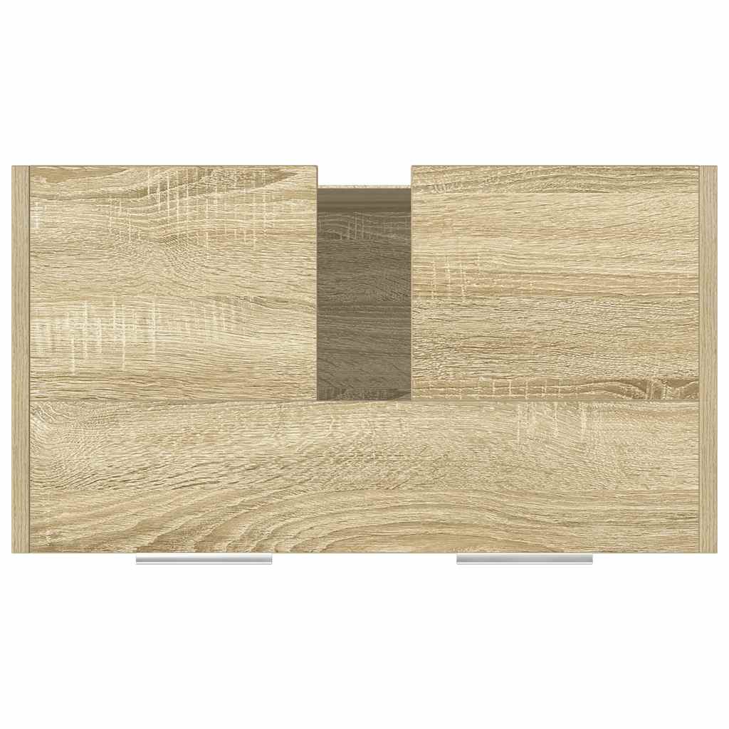 Ντουλάπι Νιπτήρα Μπάνιου Sonoma Δρυς 60x33x60 εκ. Επεξ. Ξύλο - Pakobazaar