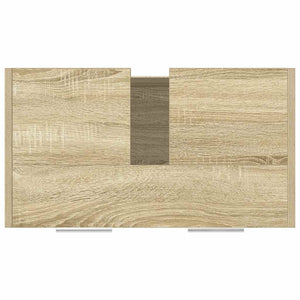 Ντουλάπι Νιπτήρα Μπάνιου Sonoma Δρυς 60x33x60 εκ. Επεξ. Ξύλο - Pakobazaar
