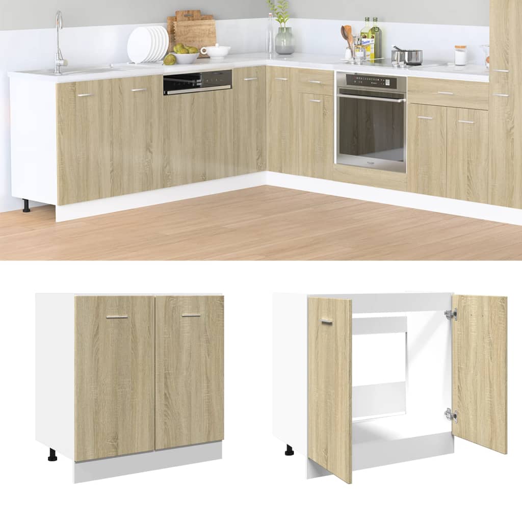 Ντουλάπι "Lyon" Sonoma Δρυς 80x46x81,5 εκ. από Τεχνητό Ξύλο