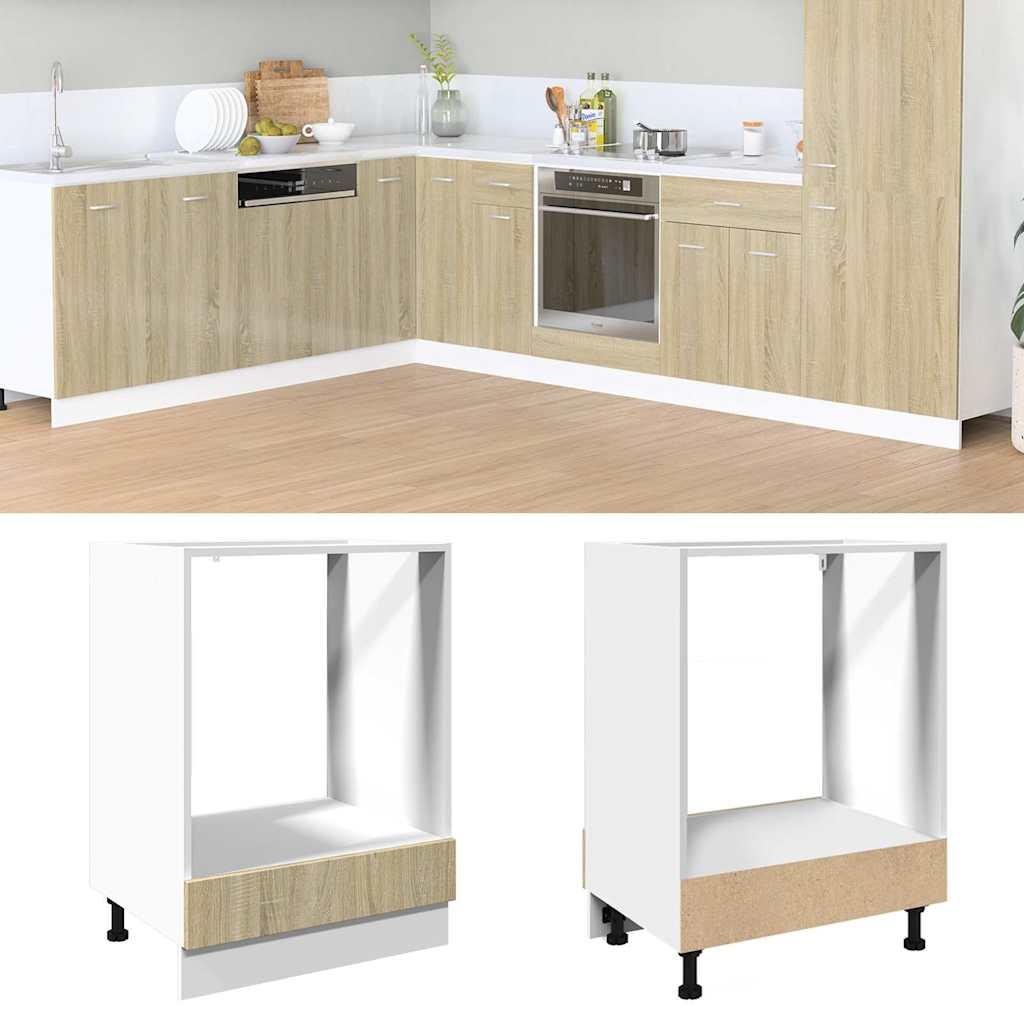 Ντουλάπι για Φούρνο Sonoma Δρυς 60x46x81,5 εκ. Επεξ. Ξύλο
