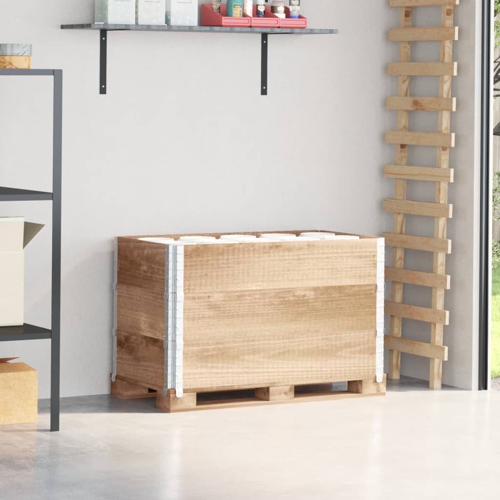 Κολάρα Παλέτας 3 τεμ. 100x50 εκ. από Μασίφ Ξύλο Πεύκου - Pakobazaar