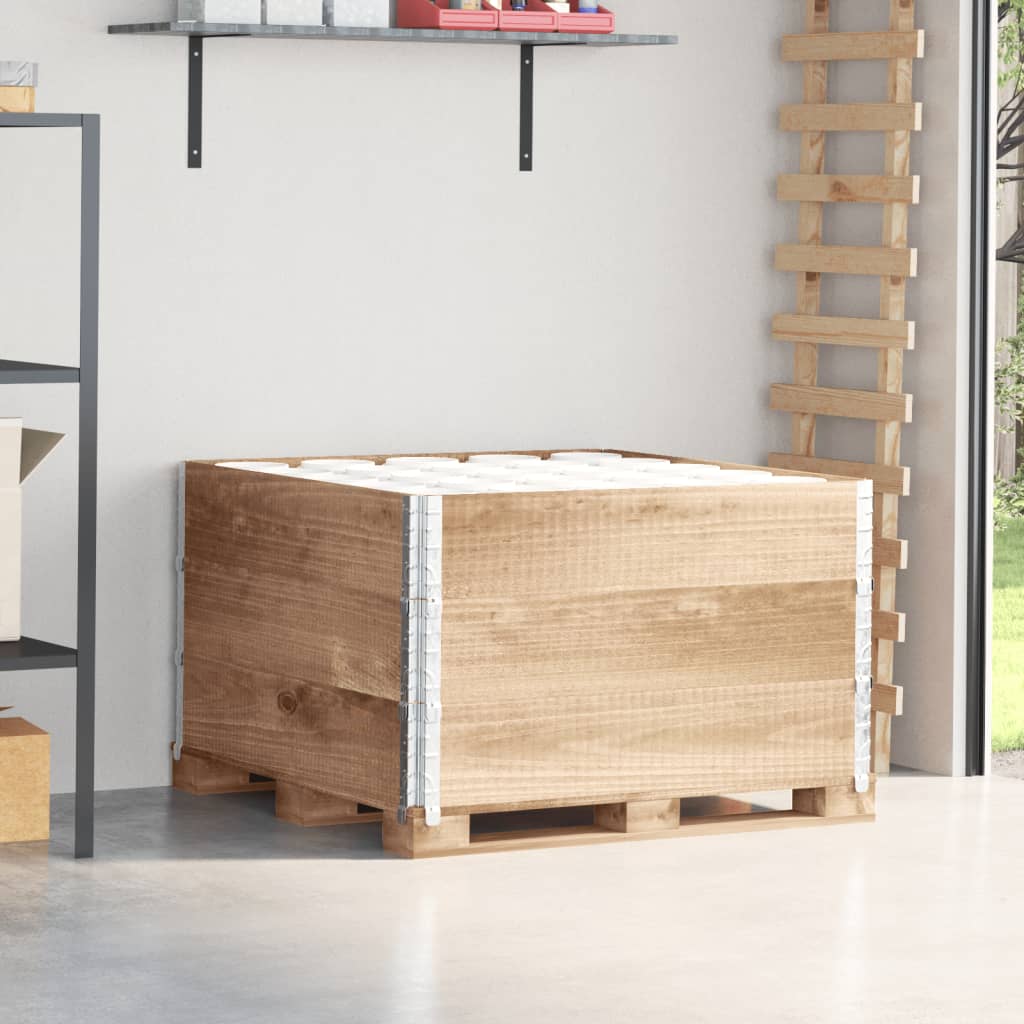 Κολάρα Παλέτας 3 τεμ. 100x100 εκ. από Μασίφ Ξύλο Πεύκου - Pakobazaar