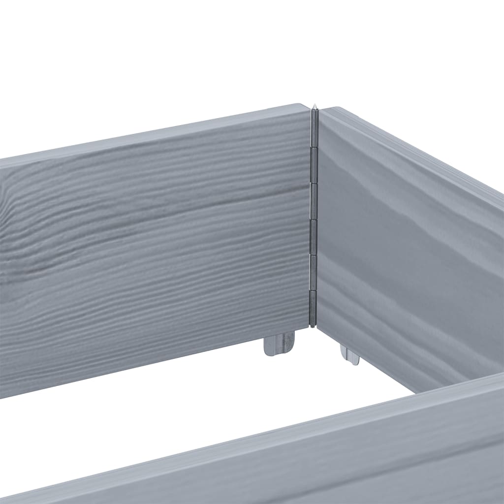 Κολάρα Παλέτας 3 τεμ. Γκρι 150x50 εκ. από Μασίφ Ξύλο Πεύκου - Pakobazaar