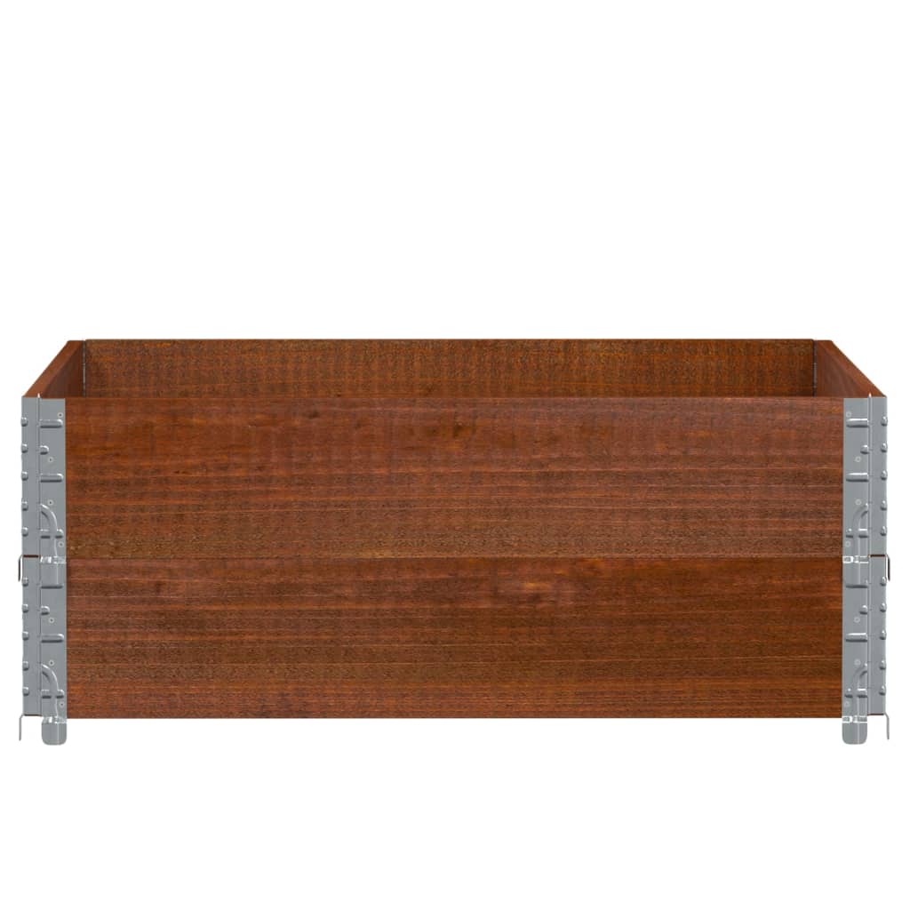 Ζαρντινιέρα Κήπου Καφέ 100x100 εκ. από Μασίφ Ξύλο Πεύκου - Pakobazaar