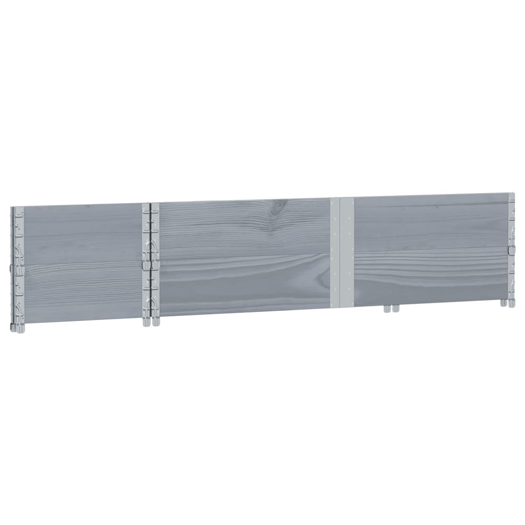 Ζαρντινιέρα Κήπου Γκρι 150x50 εκ. από Μασίφ Ξύλο Πεύκου - Pakobazaar