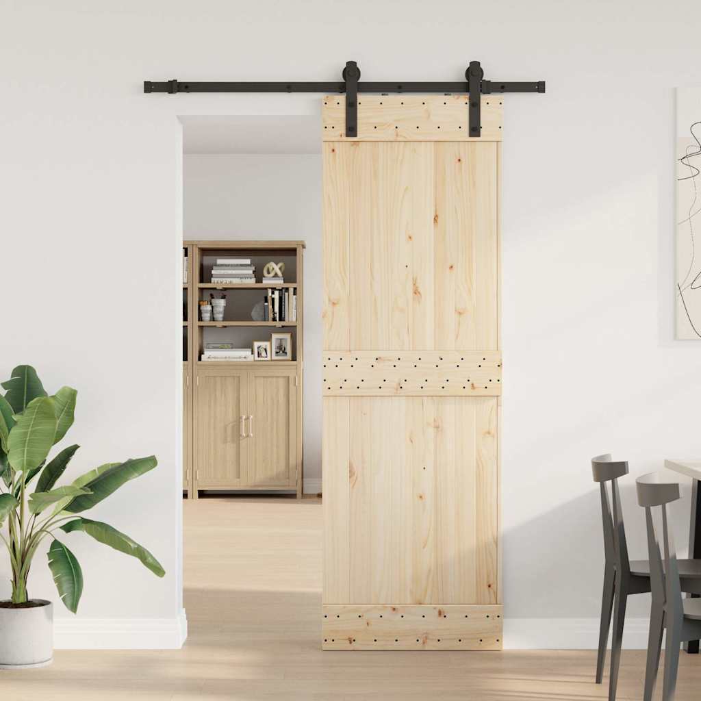 Κιτ υλικού συρόμενης πόρτας 152 cm χάλυβα μαύρο - Pakobazaar