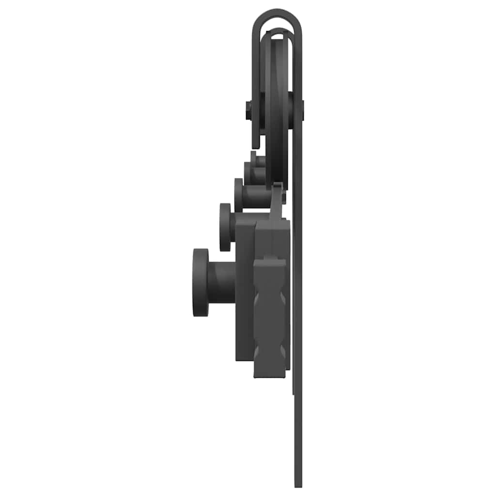 Μηχανισμός Συρόμενης Μεσόπορτας Μαύρος 200 εκ. Ατσάλινος