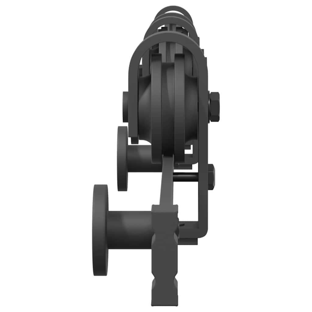 Μηχανισμός Συρόμενης Μεσόπορτας Μαύρος 183 εκ. Ατσάλινος