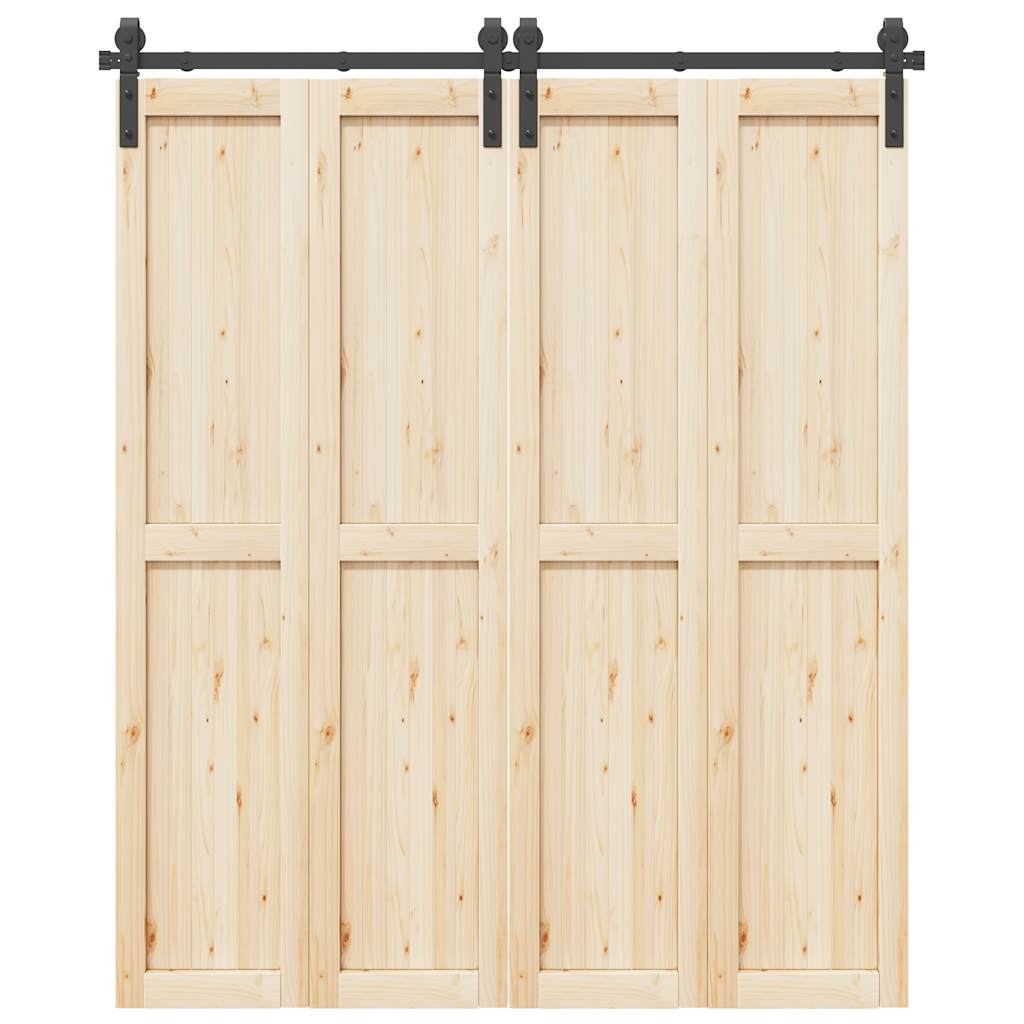 Μηχανισμός Συρόμενης Μεσόπορτας Μαύρος 183 εκ. Ατσάλινος