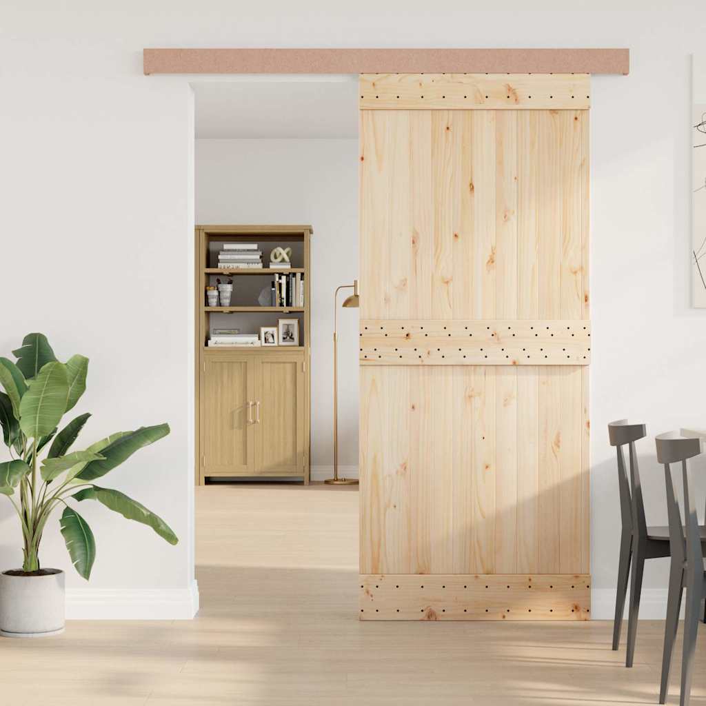 Κιτ υλικού συρόμενης πόρτας 183 cm Κράμα αλουμινίου Sliver