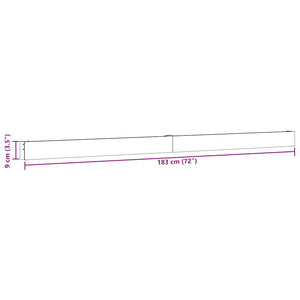 Κιτ υλικού συρόμενης πόρτας 183 cm Κράμα αλουμινίου Sliver