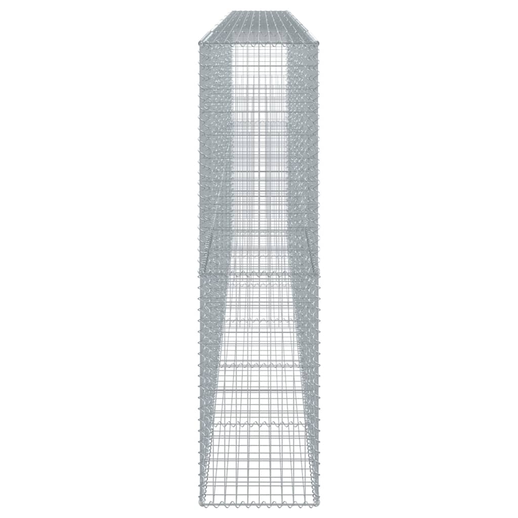 Συρματοκιβώτιο με Κάλυμμα 600x50x200εκ. από Γαλβανισμένο Χάλυβα