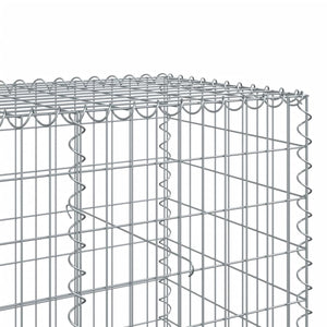 Συρματοκιβώτιο με Κάλυμμα 350x100x100εκ από Γαλβανισμένο Χάλυβα