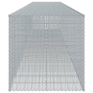 Συρματοκιβώτιο με Κάλυμμα 1050x100x100 εκ. Γαλβανισμένο Χάλυβα