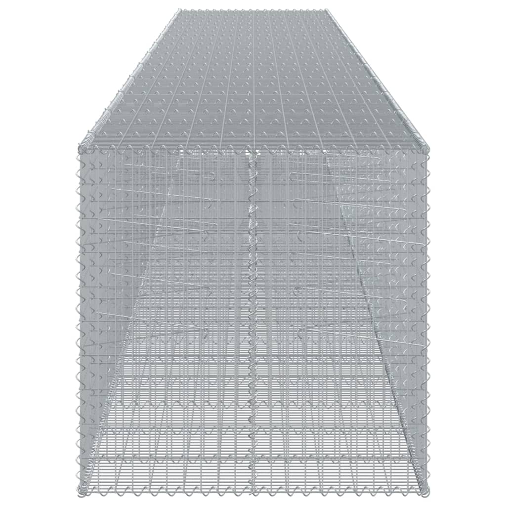 Συρματοκιβώτιο με Κάλυμμα 1150x100x100 εκ. Γαλβανισμένο Χάλυβα