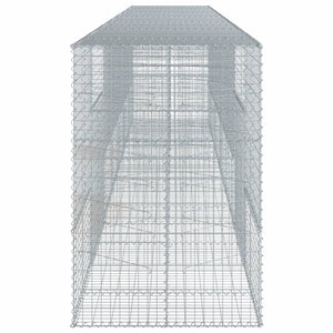 Συρματοκιβώτιο με Κάλυμμα 700x100x150εκ από Γαλβανισμένο Χάλυβα