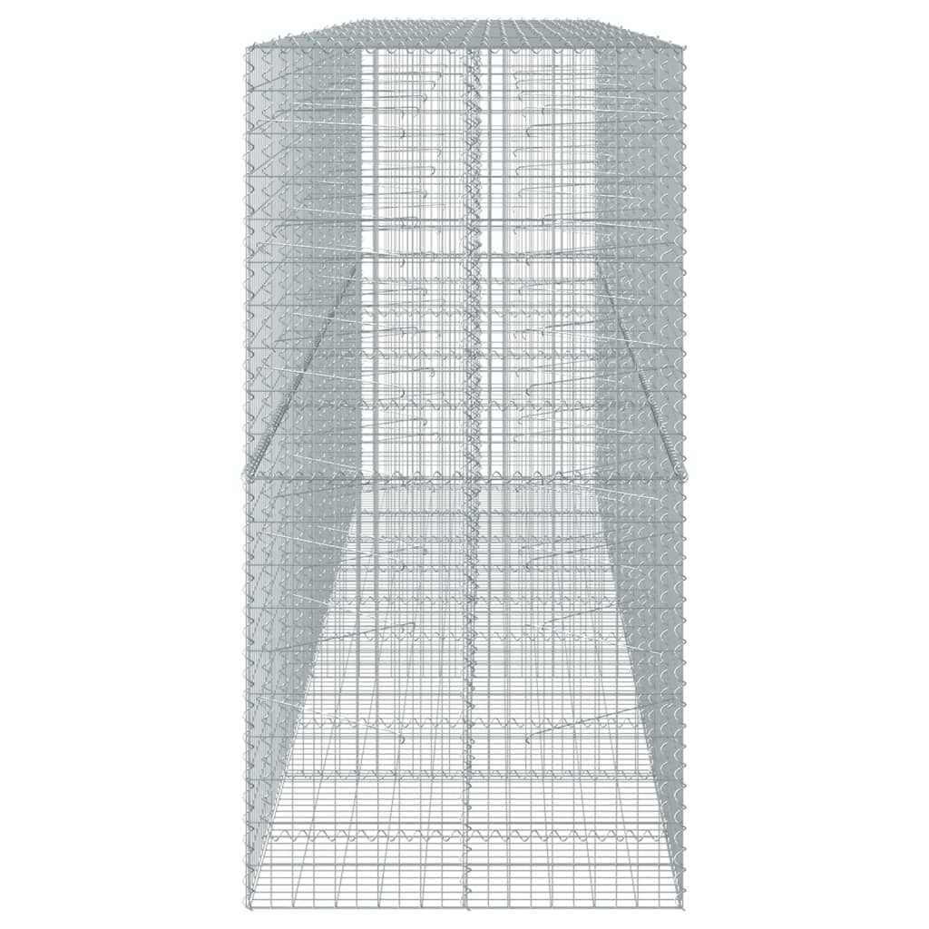 Συρματοκιβώτιο με Κάλυμμα 500x100x200εκ από Γαλβανισμένο Χάλυβα