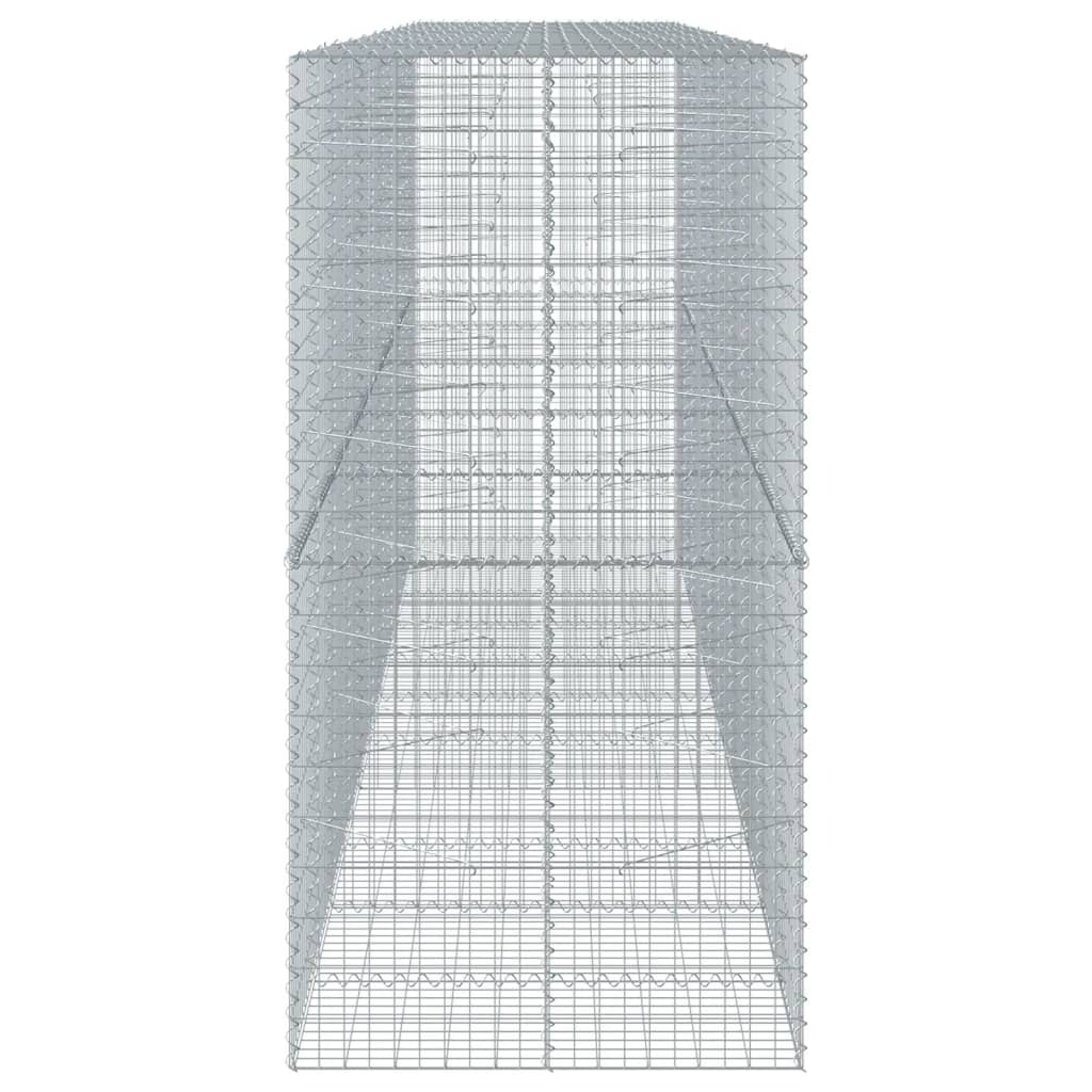 Συρματοκιβώτιο με Κάλυμμα 550x100x200εκ από Γαλβανισμένο Χάλυβα