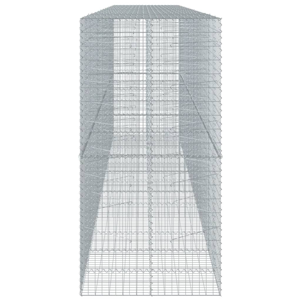 Συρματοκιβώτιο με Κάλυμμα 650x100x200εκ από Γαλβανισμένο Χάλυβα