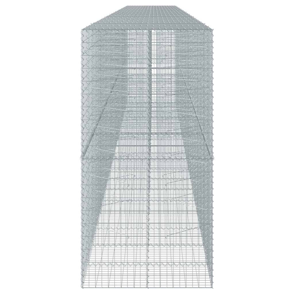 Συρματοκιβώτιο με Κάλυμμα 1000x100x200 εκ. Γαλβανισμένο Χάλυβα - Pakobazaar
