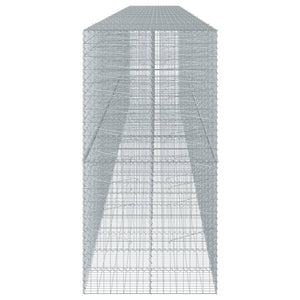 Συρματοκιβώτιο με Κάλυμμα 1000x100x200 εκ. Γαλβανισμένο Χάλυβα - Pakobazaar