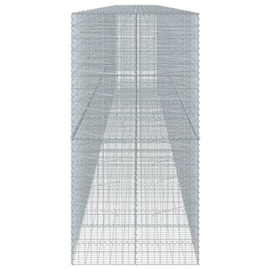 Συρματοκιβώτιο με Κάλυμμα 1200x100x200εκ. Γαλβανισμένο Χάλυβα - Pakobazaar