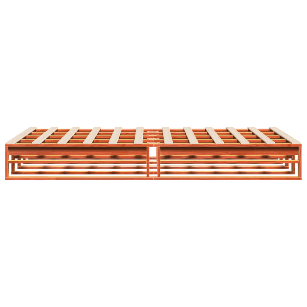 Σκελετός Κρεβ. Χωρίς Στρώμα Καφέ Κεριού 120x190 εκ Μασίφ Πεύκο