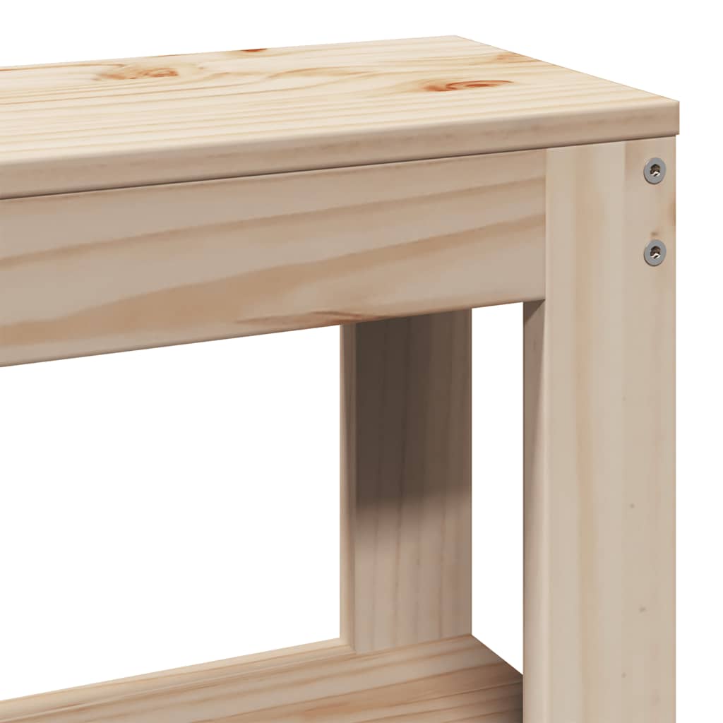 Κεφαλάρι με Ράφια 150 εκ. από Μασίφ Ξύλο Πεύκου