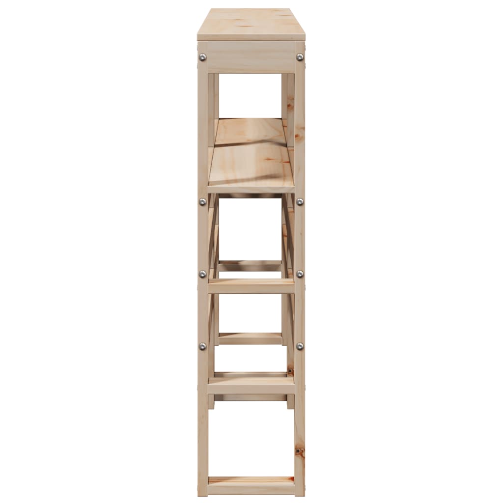 Κεφαλάρι με Ράφια 120 εκ. από Μασίφ Ξύλο Πεύκου