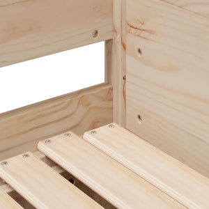 Καναπές Κρεβάτι Συρόμενος 90 x 200 εκ. Μασίφ Ξύλο Πεύκου - Pakobazaar